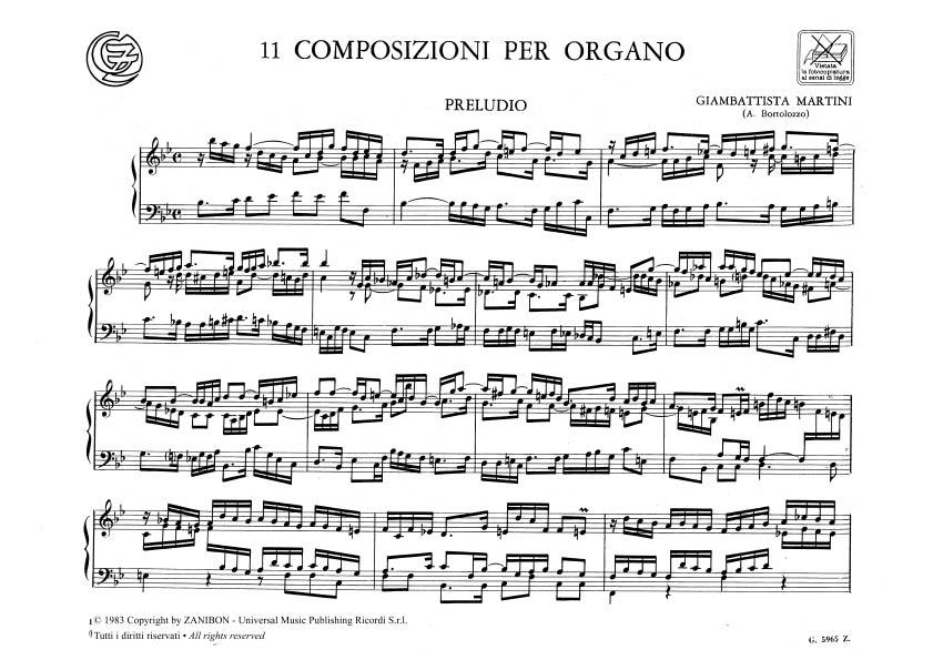 Undici Composizioni (Sonate E Fughe)